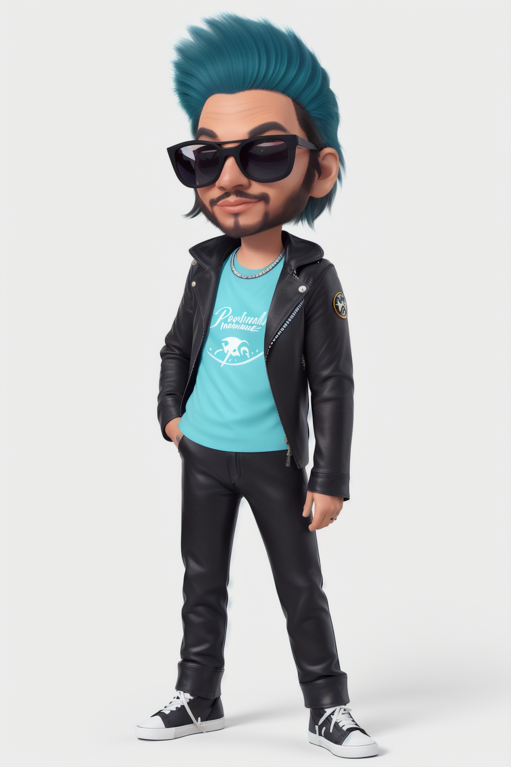 04676-1824493767-a Porpoise wearing a leather jacket and sunglasses, in Geysers, full body.png